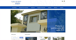 Desktop Screenshot of casamuseoeduardofrei.cl